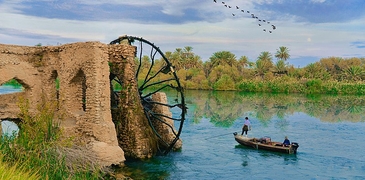 فلوجة - رمادي - هيت - النواعير التاريخية على نهر الفرات