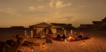 التخييم في اكبر مدينة في العراق